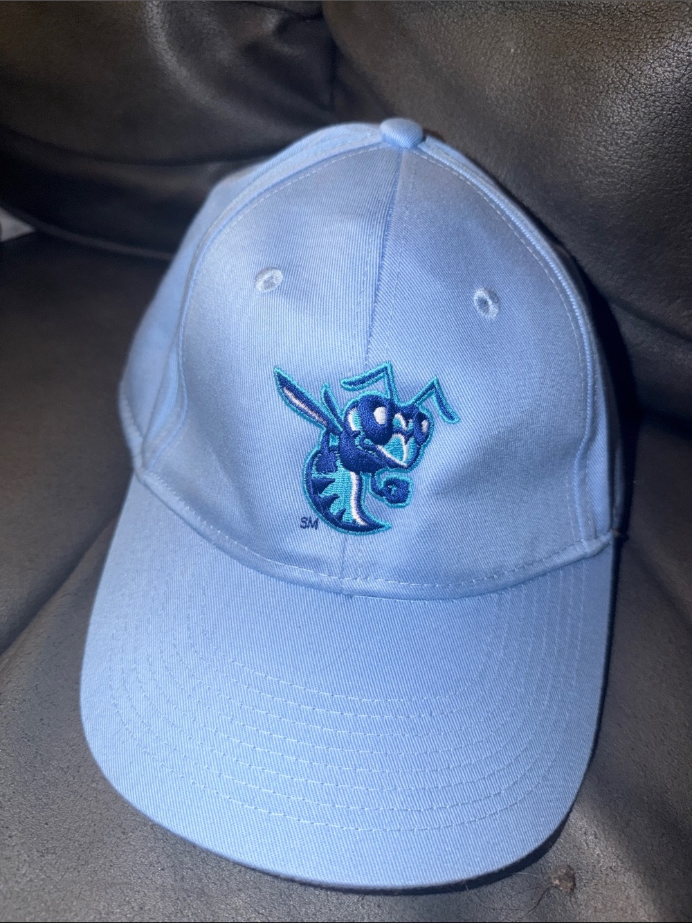 Augusta Sportswear Light Blue Kids Hat with Bee Patch